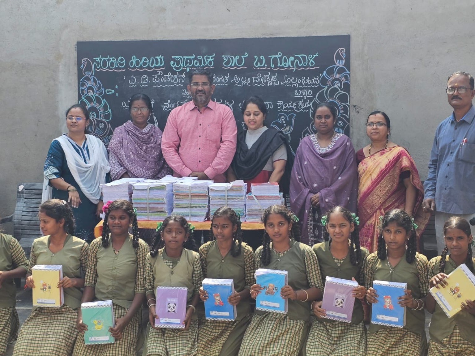 Students participating in an educational initiative